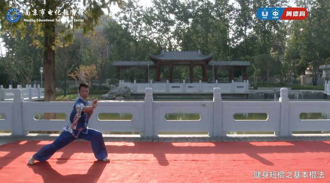 No.12武术：健身短棍之基本棍法丨 中小学常见运动项目—居家练习指导微视频